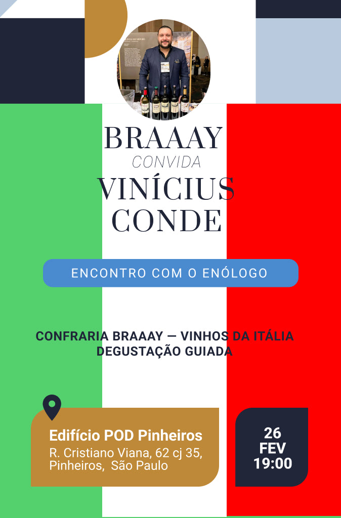 Confraria Braaay - Vinhos da Itália com Vinícius Conde