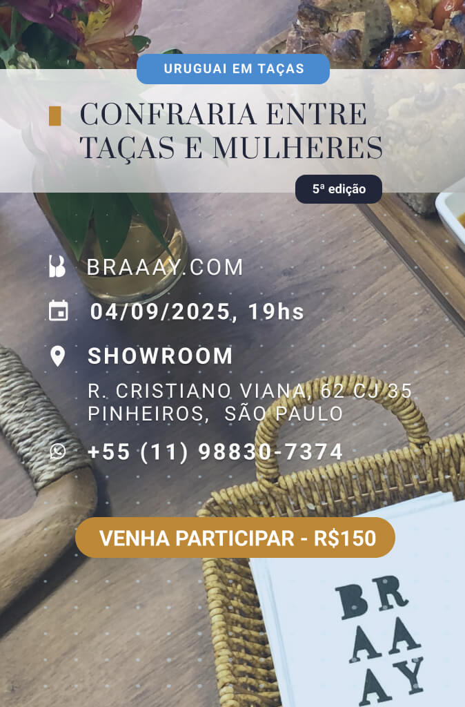 5ª Edição da Confraria Entre Taças e Mulheres: Uruguai em Taças