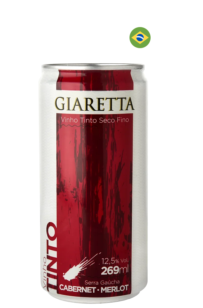 Vinho Tinto Seco Fino em Lata Cabernet/Merlot 269ml