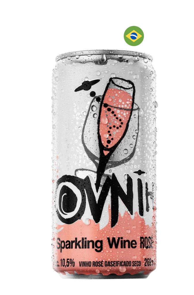 Espumante em Lata Rosé Brut OvniH 269ml